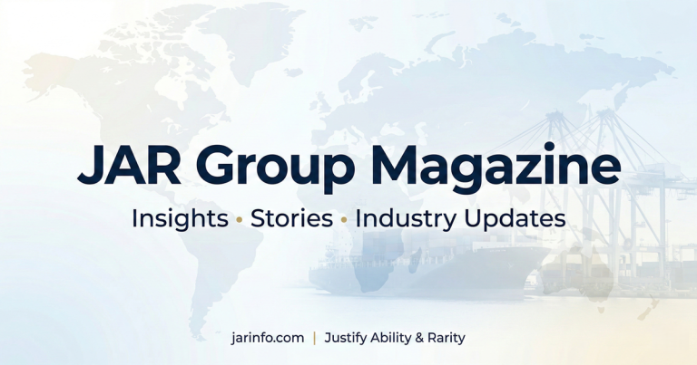 JAR Group Magazine 2026 cover featuring business insights, shipping, logistics and trade updates from Bangladesh